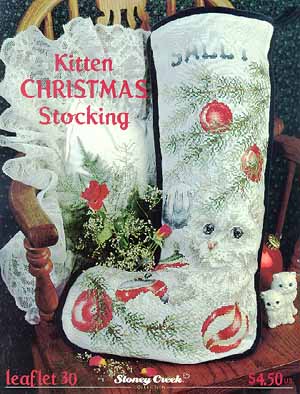 click here to view larger image of Kitten Christmas Stocking (chart)