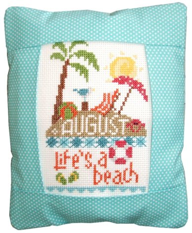 click here to view larger image of August - Life's A Beach (counted cross stitch kit)