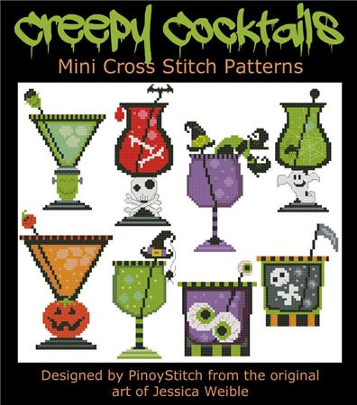 click here to view larger image of Halloween Creepy Cocktails (chart)