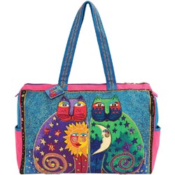 Celestial Felines - Travel Bag W/Zipper Top 