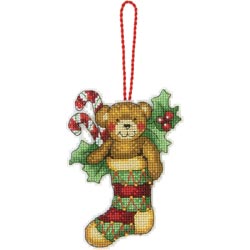 click here to view larger image of Susan Winget  Bear Ornament (counted cross stitch kit)