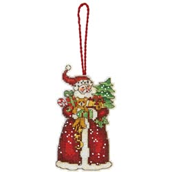 click here to view larger image of Susan Winget  Santa Ornament (counted cross stitch kit)