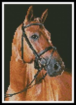 click here to view larger image of Mini Portrait of a Brown Horse (chart)