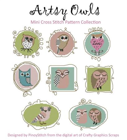 click here to view larger image of Artsy Owls (chart)