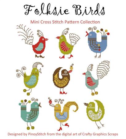 click here to view larger image of Folksie Birds (chart)