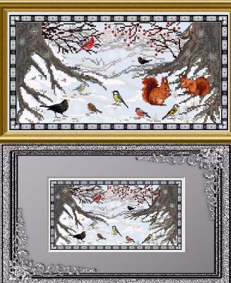 click here to view larger image of Winter Guests in a Snowy World (chart)