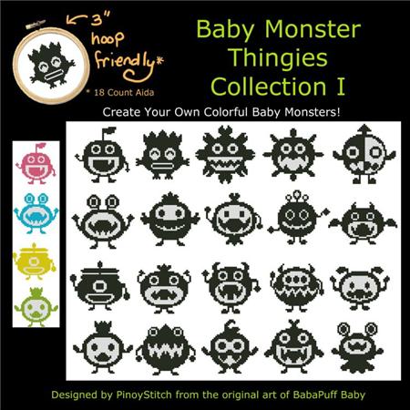 click here to view larger image of Baby Monster Thingies Collection I (chart)