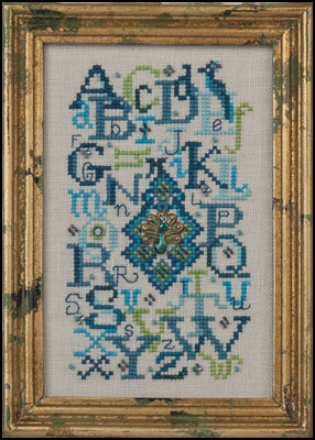 Peacock Alphabet (embellishments included)