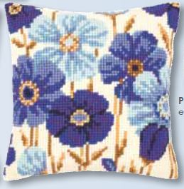 click here to view larger image of Anemone Cushion (counted cross stitch kit)
