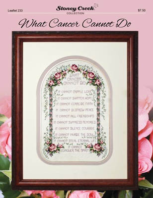 click here to view larger image of What Cancer Cannot Do (chart)