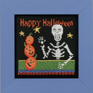 click here to view larger image of Happy Skeleton (counted cross stitch kit)
