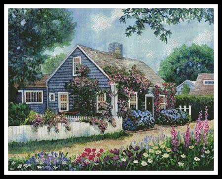 Cottage with Roses  (Patricia Bourque)