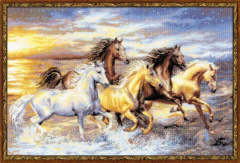 click here to view larger image of In The Sunset (counted cross stitch kit)