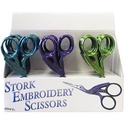 Stork Embroidery Scissors 3-1/2"