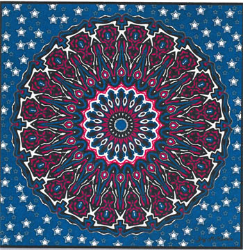click here to view larger image of Patriotic Mandala (chart)