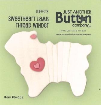 Sweetheart Lamb Thread Winder - Tuffet's Travels