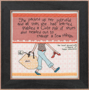 click here to view larger image of Packed Up Her Potential (counted cross stitch kit)
