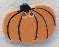 Harvest Pumpkin Button