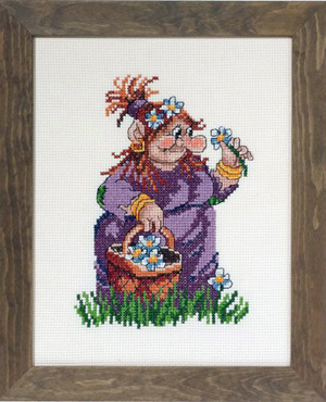 click here to view larger image of Troll Mom (counted cross stitch kit)