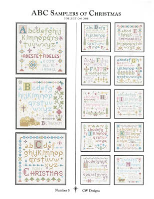 click here to view larger image of ABC Samplers of Christmas 1 (chart)