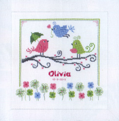 click here to view larger image of Colorful Birds (counted cross stitch kit)