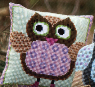 click here to view larger image of Miss Owl (counted cross stitch kit)