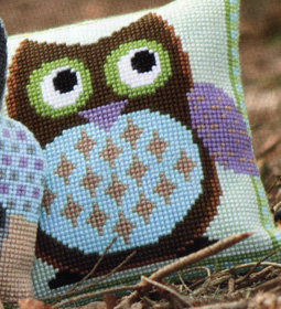 click here to view larger image of Mister Owl (counted cross stitch kit)