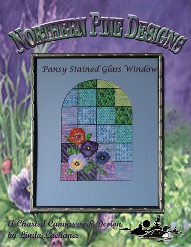 Pansy Stained Glass