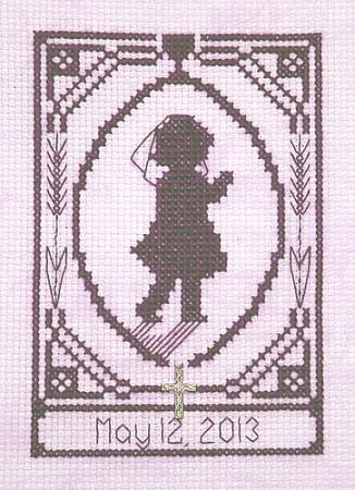 Spring Silhouette - First Communion Girl