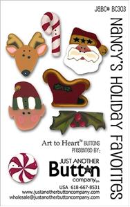 Nancy's Holiday Favorites - Button Card