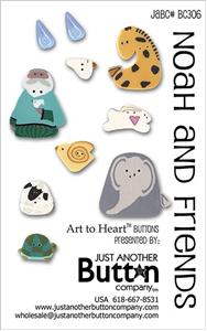 Noah and Friends - Button Card