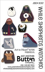 Shepherds Watched - Button Card