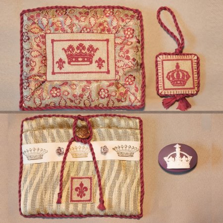 click here to view larger image of Crown Needle Minder Pouch (counted cross stitch kit)