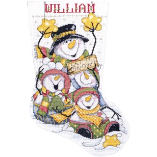 click here to view larger image of Let It Snow Stocking (counted cross stitch kit)