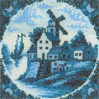 Antique Dutch Tiles Windmill I