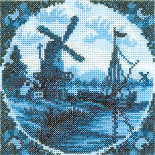 Antique Dutch Tiles Windmill II