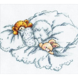 Baby With Rabbit and Teddy Bear 2