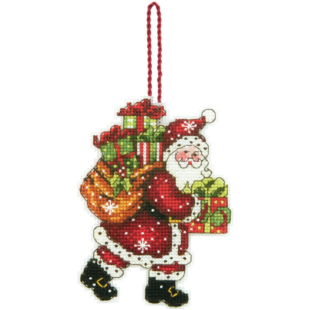 click here to view larger image of Santa with Bag Ornament (counted cross stitch kit)