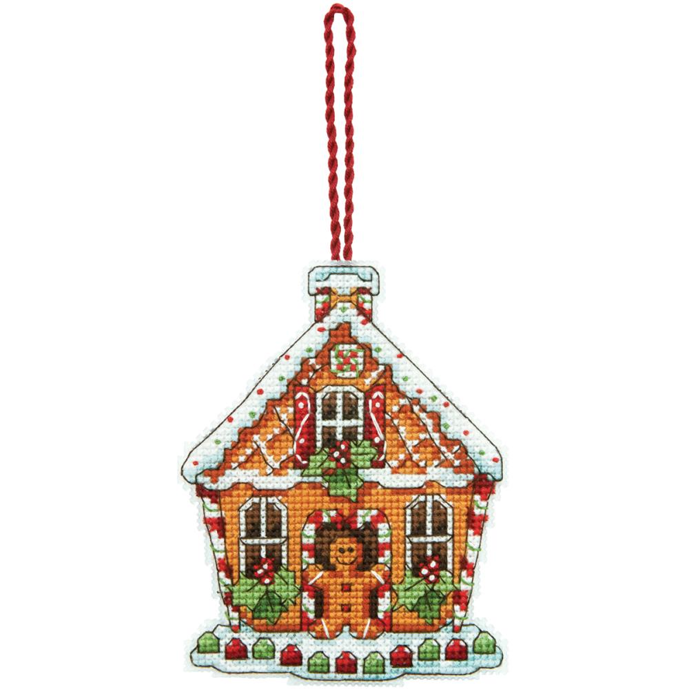 click here to view larger image of Gingerbread House Ornament (counted cross stitch kit)