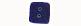 Folk Art Blue Poindexter Button