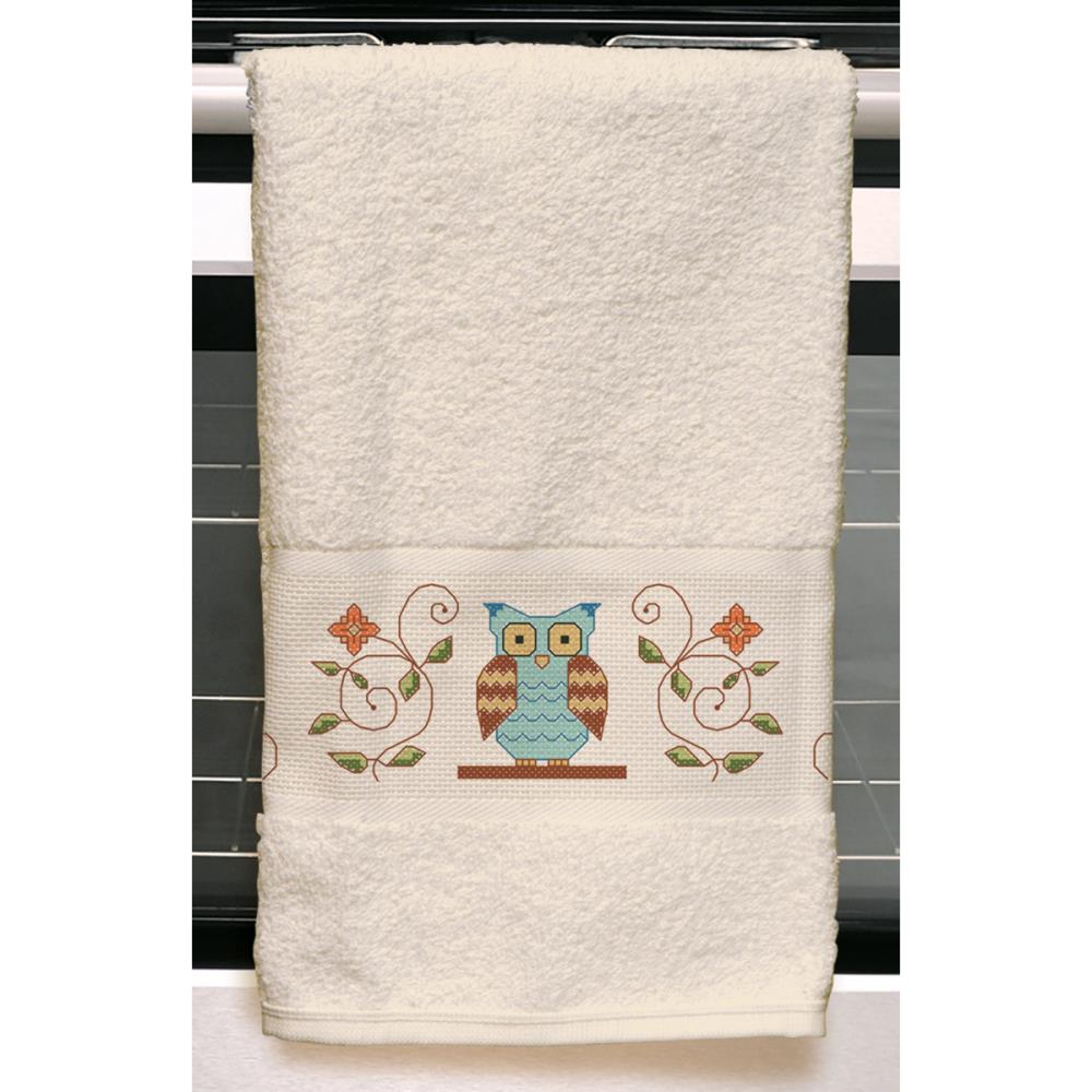 Owl Ivory Kitchen Towel