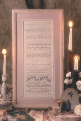 click here to view larger image of Victorian Blue Sampler (counted cross stitch kit)