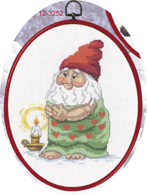 click here to view larger image of Elf With Towel (counted cross stitch kit)
