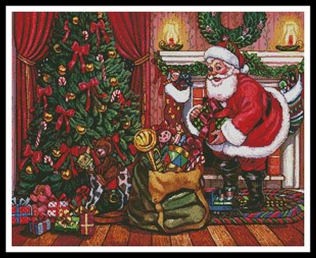 click here to view larger image of Santa on Christmas Eve  (Lewis T Johnson) (chart)