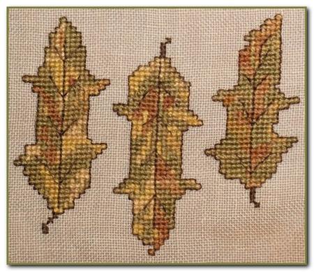 click here to view larger image of Autumn Leaves Wall Quilt Block 1 (chart)