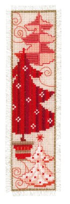 Red Christmas Trees Bookmark