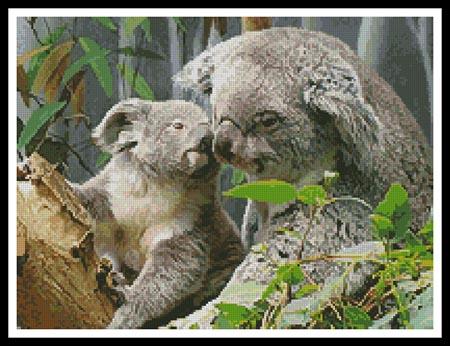click here to view larger image of Mum and Baby Koala (chart)