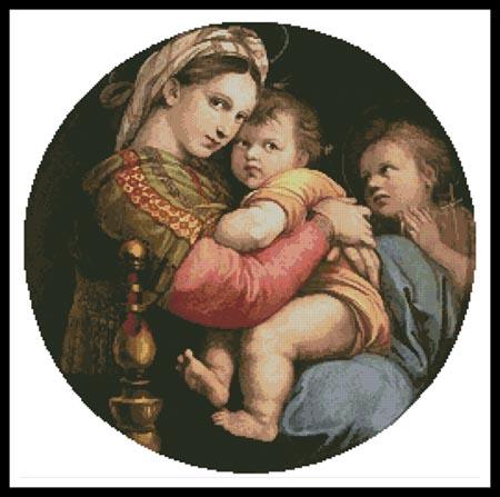 click here to view larger image of Madonna Della Seggiola  (Raphael) (chart)