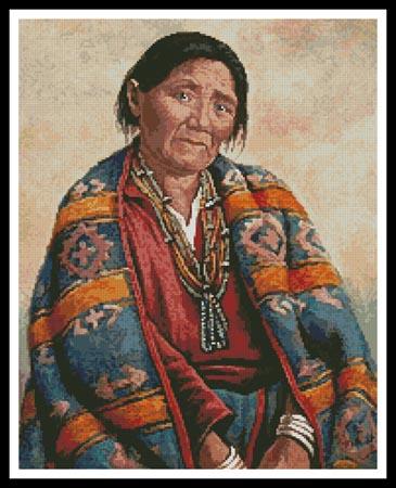 click here to view larger image of Navajo Indian Woman (chart)