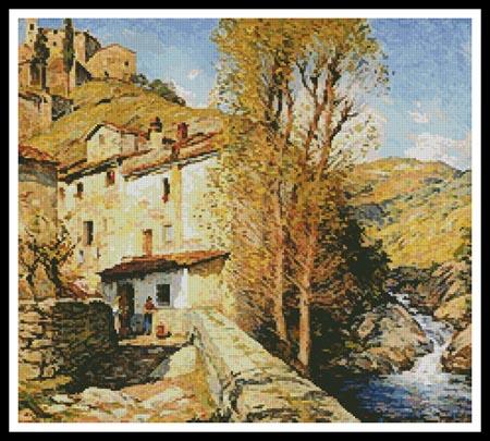 Old Mill Pelago Italy  (Willard Leroy Metcalf)